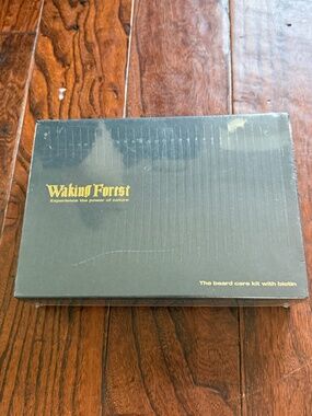 BRAND NEW Sealed* Waking Forest Beard Care Kit Biotin